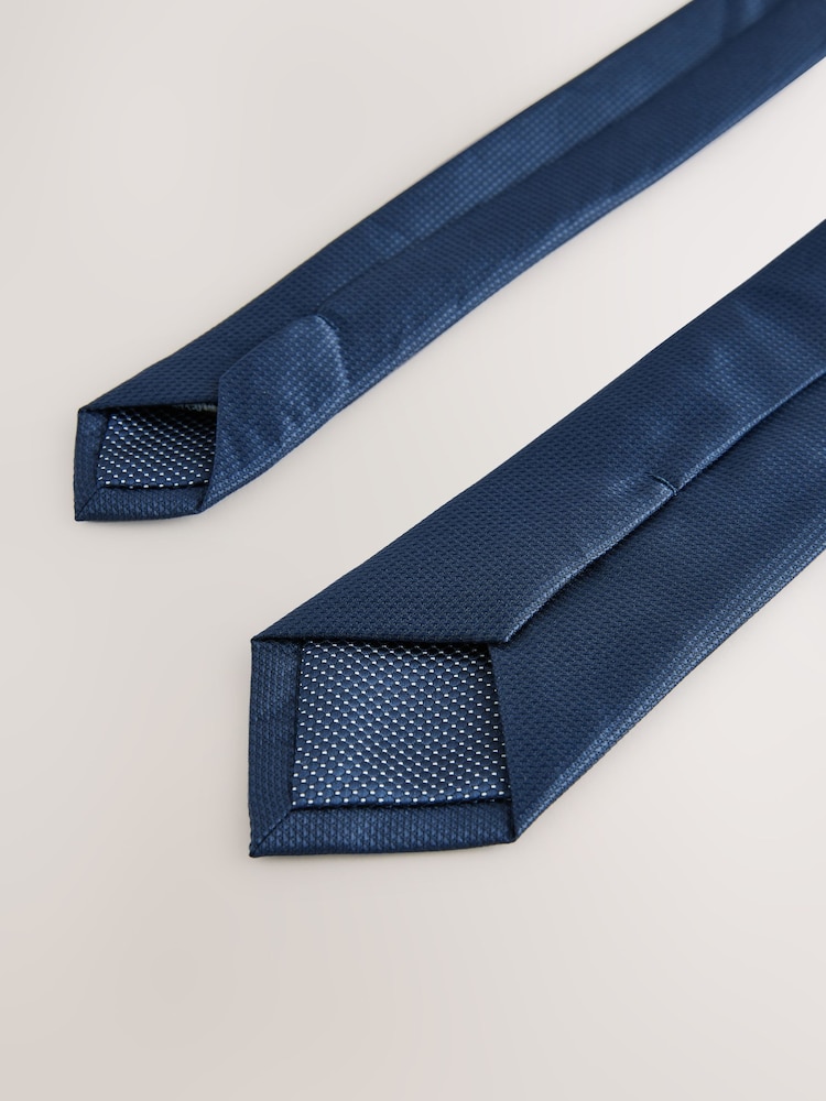 Bleu marine - Skinny - Cravate texturée - Image 3 de 3