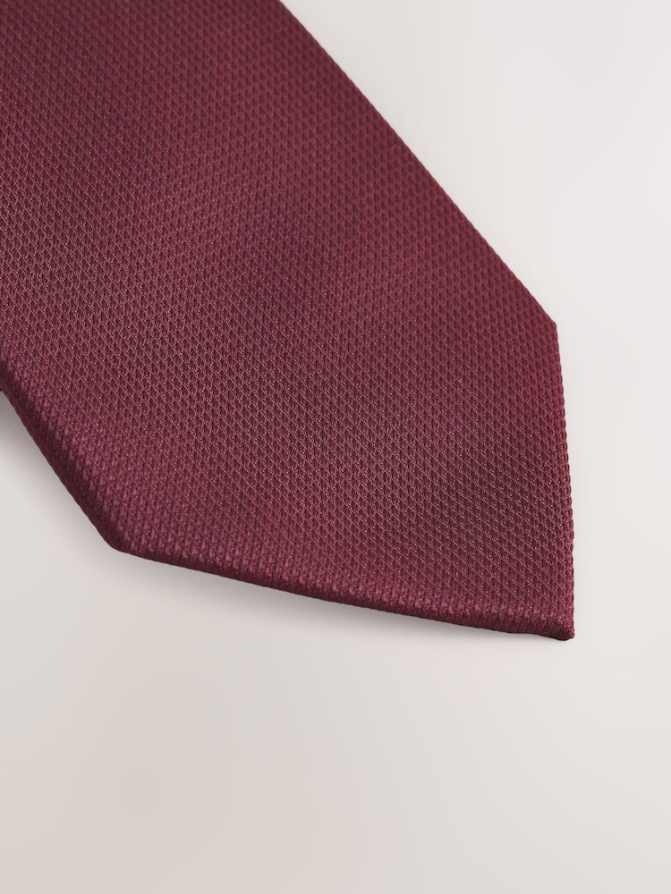 Rojo burdeos - Regular - Corbata texturizada - Imagen 2 de 3 Rojo burdeos - Regular - Corbata texturizada - Imagen 2 de 3