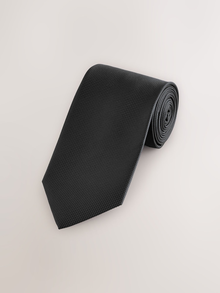Black Textured Tie - Image 1 of 3
