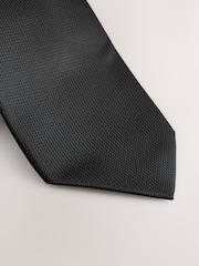 Black Textured Tie - Image 2 of 3