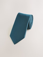 Petrolblau - Slim Fit - Strukturierte Krawatte - Bild 1 von 3