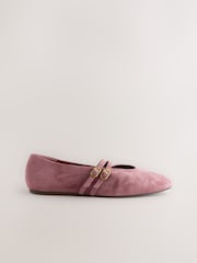 Pink Suede - Кожаные туфли Мэри Джейн с круглым носком Forever Comfort® - Изображение 8 из 10