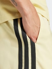 adidas Light Yellow Essentials 3-Stripes Chelsea Shorts - Image 5 of 6