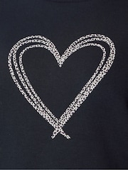 M&Co Blue Animal Printed Heart Sweatshirt - Image 4 of 6