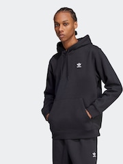 adidas Originals Black Trefoil Essentials Loose Fit Hoodie - Image 1 of 6