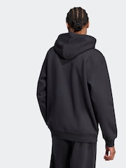 adidas Originals Black Trefoil Essentials Loose Fit Hoodie - Image 2 of 6