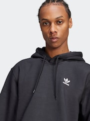 adidas Originals Black Trefoil Essentials Loose Fit Hoodie - Image 3 of 6