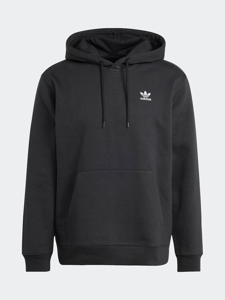 adidas Originals Black Trefoil Essentials Loose Fit Hoodie - Image 6 of 6