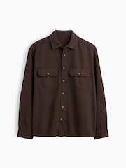 Gap Brown UltraSoft Denim Relaxed Utility Shirt - Image 5 of 5