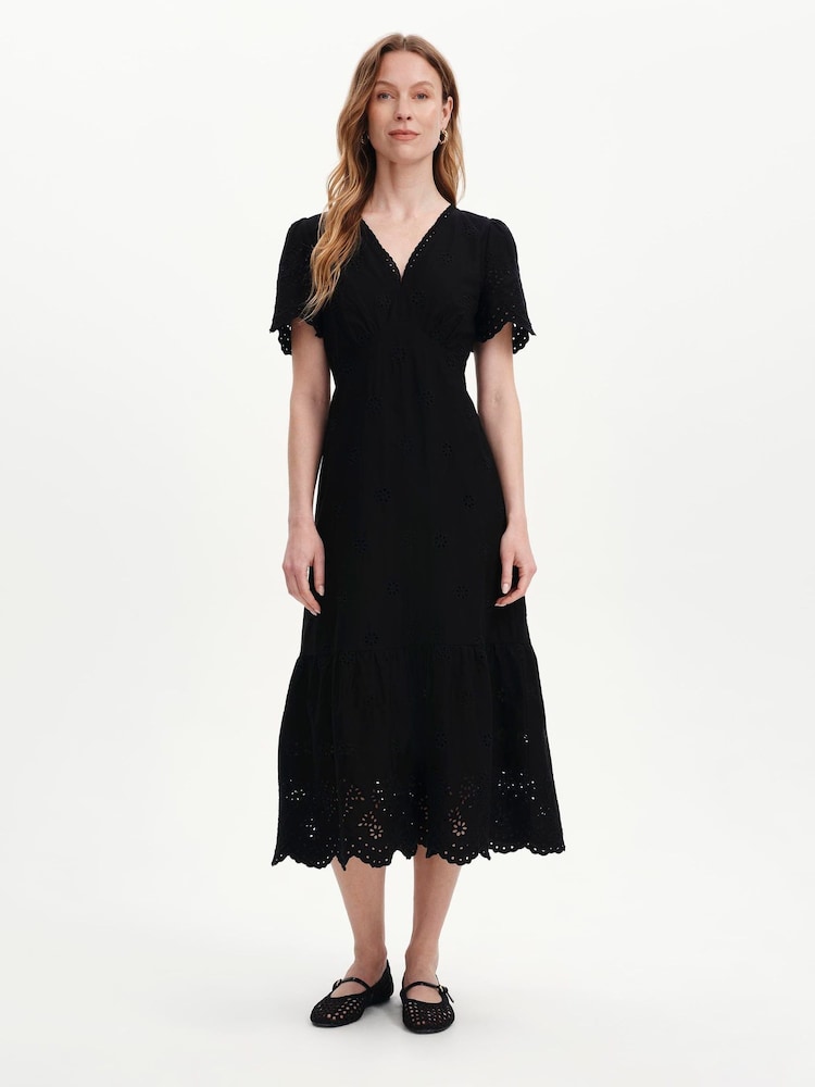 Finery Quinn Embroidered Cotton Midi Dress - Obraz 4 z 4 Finery Quinn Embroidered Cotton Midi Dress - Obraz 4 z 4