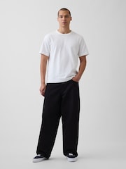 Grädde - Gap Heavyweight Avslappnad Kort ärm T-shirt - Bild 3 av 4
