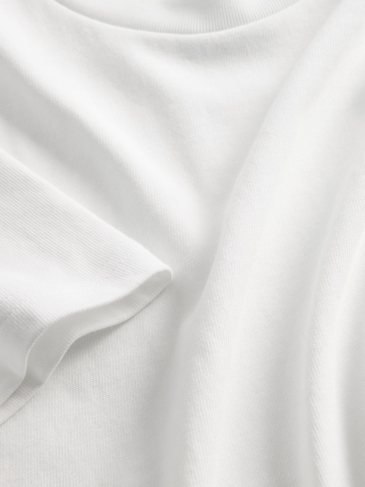 Grädde - Gap Heavyweight Avslappnad Kort ärm T-shirt - Bild 4 av 4