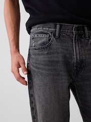 Czarny z efektem sprania - Gap Loose Bootcut Jeans - Obraz 5 z 6