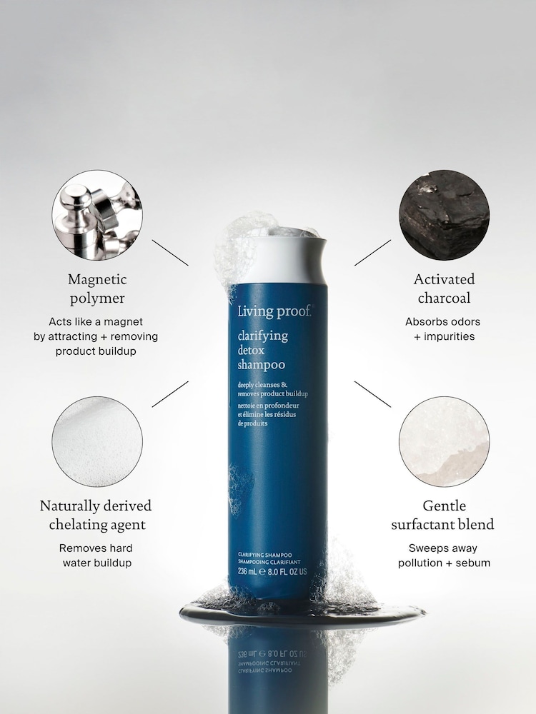 Living Proof Clarifying Detox Shampoo 236ml - Image 2 of 5 Living Proof Clarifying Detox Shampoo 236ml - Image 2 of 5
