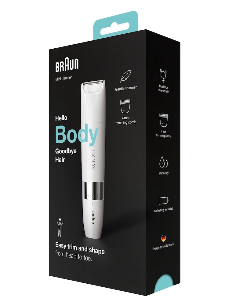 Braun Body Mini Trimmer BS1000, Electric Body Hair Removal for Women and Men - Image 5 of 5