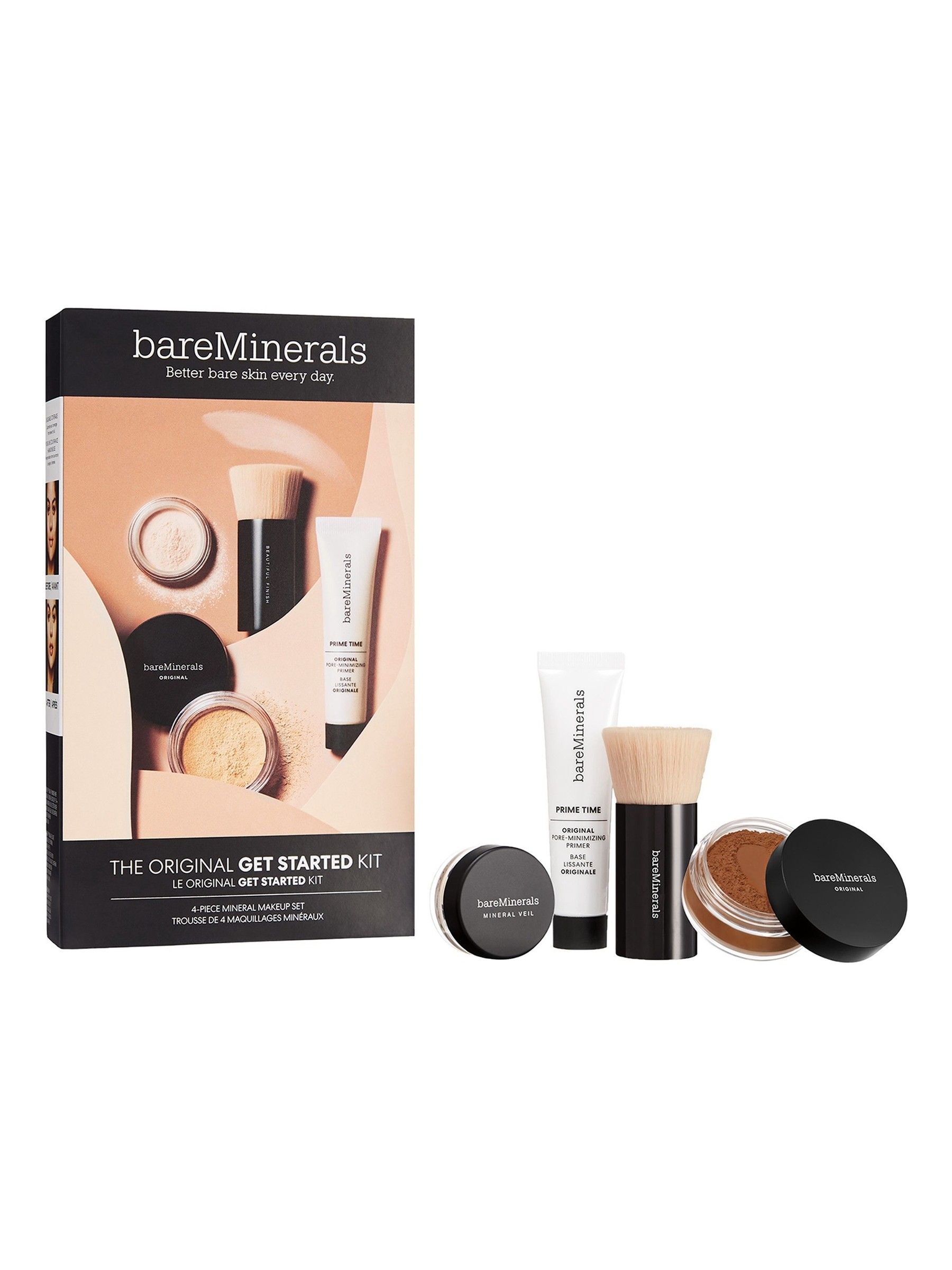 Bareminerals Unisex Warm Deep The Original Get Started Kit Mineral Makeup Set 4 Piece - Image 1