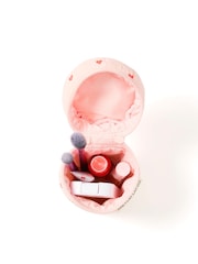 The Flat Lay Co. Sweet Pink Hearts To-Go Case Cosmetic Bag - Image 4 of 4