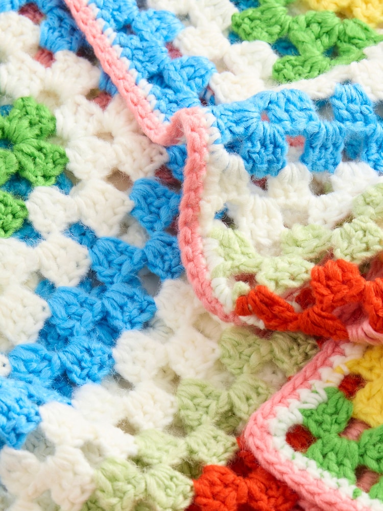 Jasne - N. Premium Oversized Hand Crochet Relaxed Bright Cardigan - Image 6 of 7