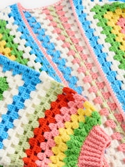 Bright N. Premium Oversized Hand Crochet Relaxed Bright Cardigan - Image 7 of 7