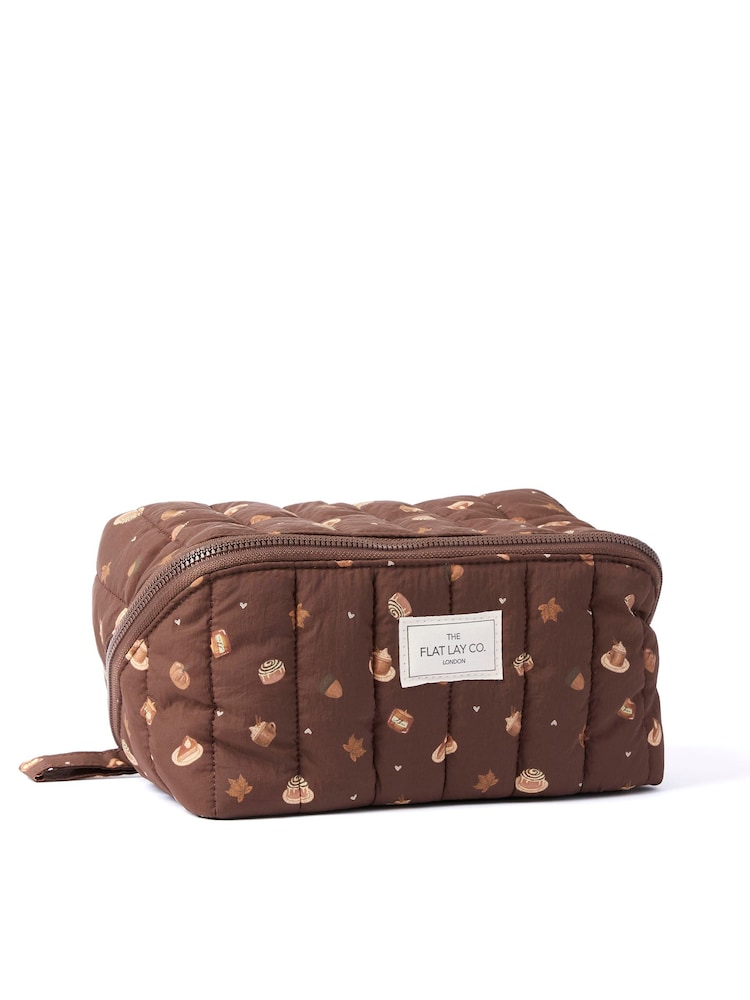 The Flat Lay Co. Pumpkin Spice Marshmallow Flat Lay Makeup Box Bag - Image 2 of 4 The Flat Lay Co. Pumpkin Spice Marshmallow Flat Lay Makeup Box Bag - Image 2 of 4