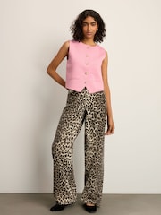Pink Smart Button Front Waistcoat - Image 2 of 8