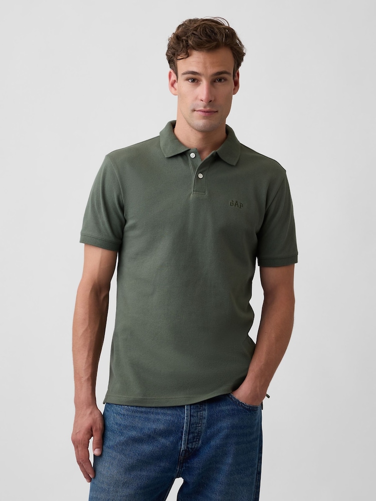 Khaki - Koszulka polo z piki Gap - Obraz 1 z 4