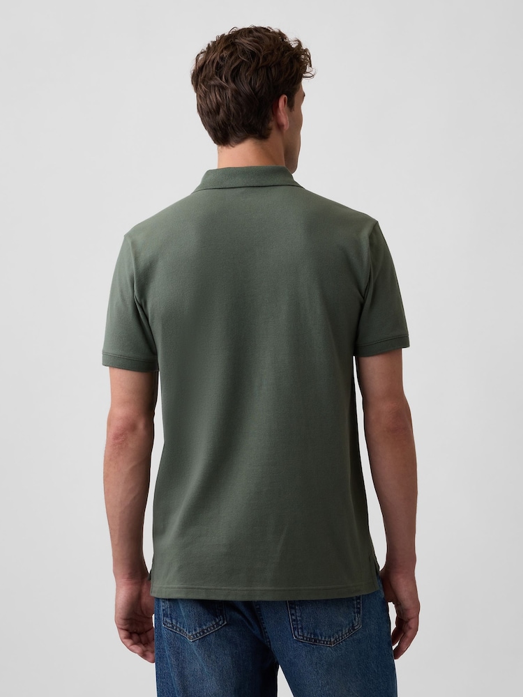 Khaki - Koszulka polo z piki Gap - Obraz 2 z 4