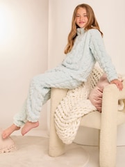 Lipsy Blue Cosy Fleece Pyjamas (5-16yrs) - Image 3 of 13