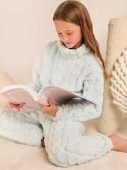 Lipsy Blue Cosy Fleece Pyjamas (5-16yrs) - Image 6 of 13