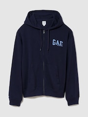Mėlyna - „Gap Relaxed“ džemperis su pilnu užtrauktuku - 1 paveikslėlis iš 4