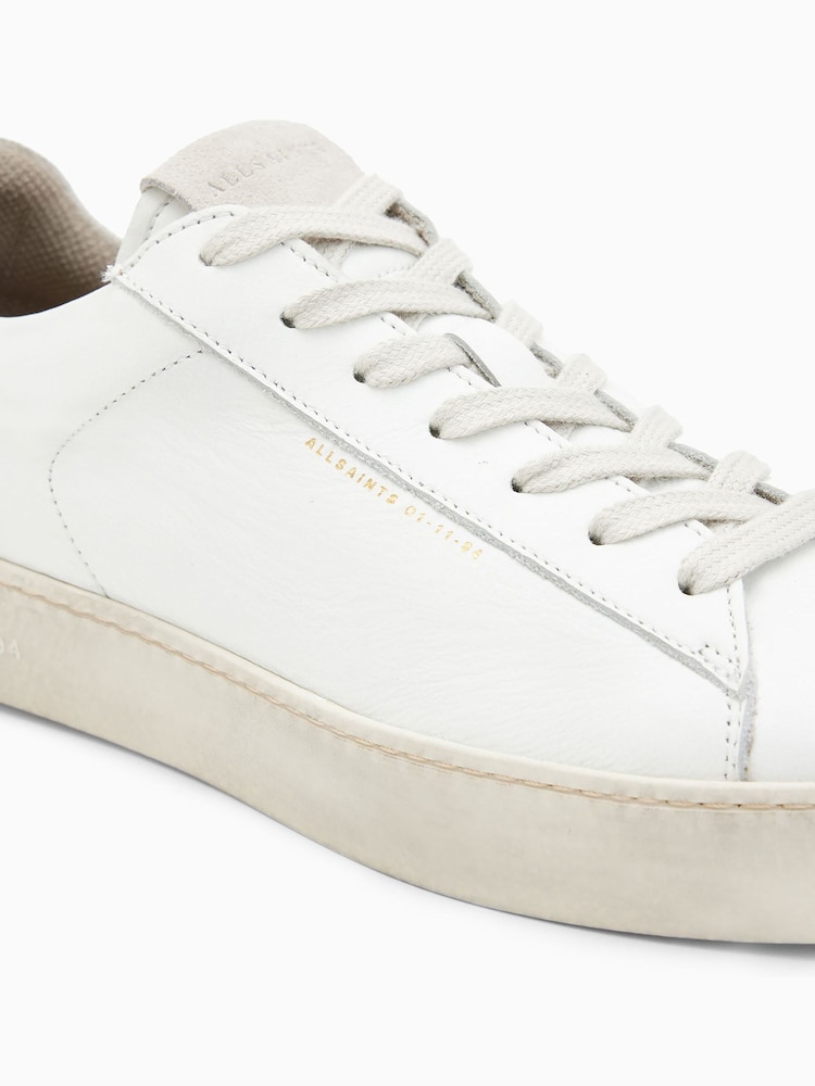 AllSaints White Shana Sneakers - Image 4 of 7