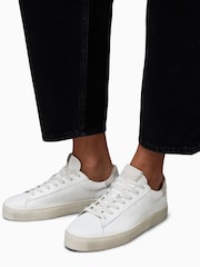 AllSaints White Shana Sneakers - Image 6 of 7