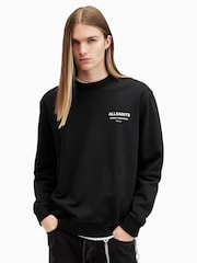 AllSaints Black Sanctum Crew Neck Jumper - Image 1 of 8