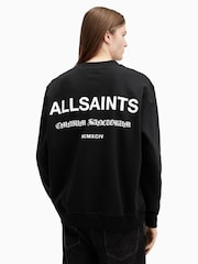 AllSaints Black Sanctum Crew Neck Jumper - Image 7 of 8