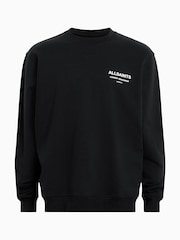 AllSaints Black Sanctum Crew Neck Jumper - Image 8 of 8