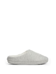 Tommy Hilfiger Grey Embroidered Basics Slippers - Image 2 of 7