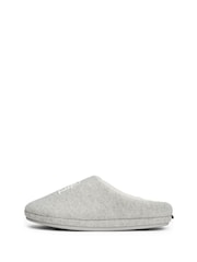 Tommy Hilfiger Grey Embroidered Basics Slippers - Image 3 of 7