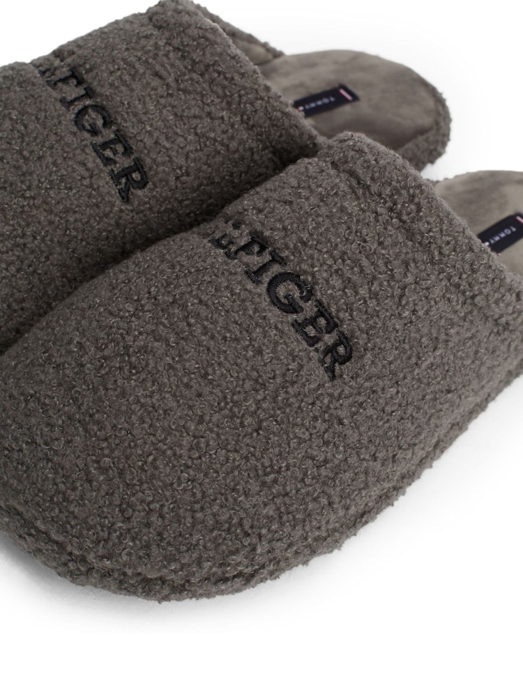 Tommy Hilfiger Sivi topli kodrasti hišni čevlji - Slika 6 iz 6