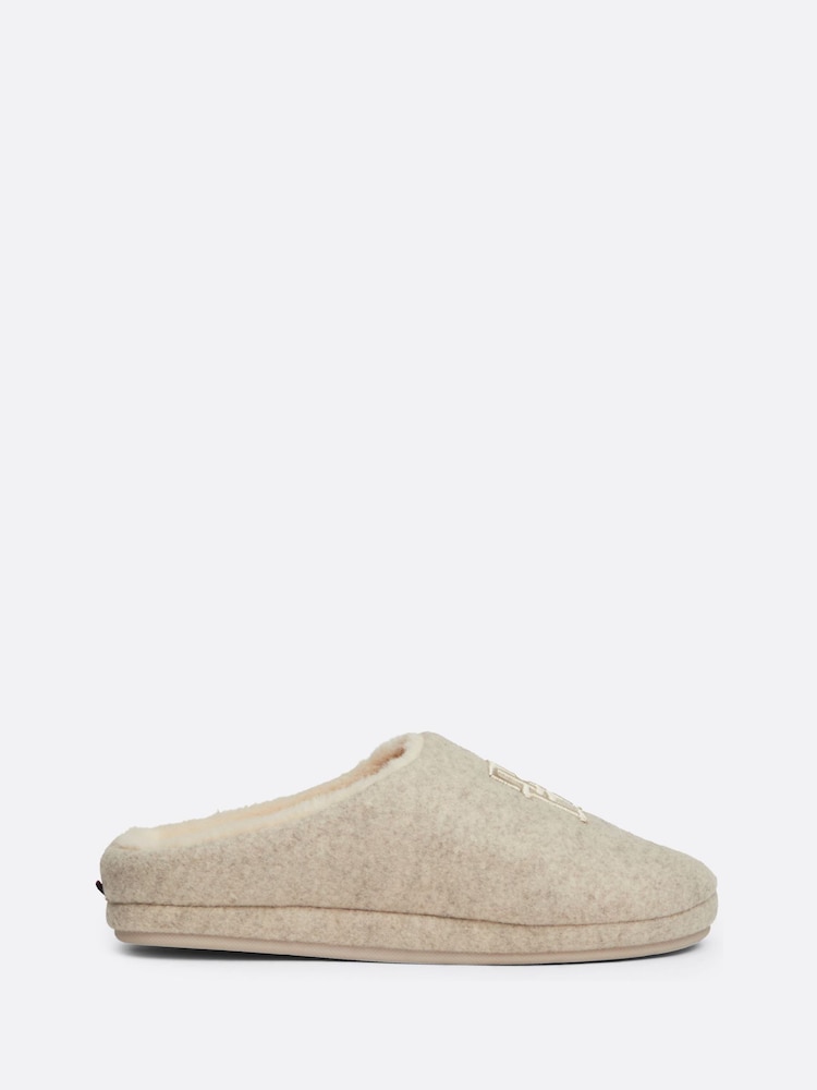 Tommy Hilfiger Embroidered Basics Brown Slippers - Image 2 of 7
