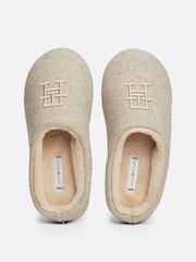 Tommy Hilfiger Embroidered Basics Brown Slippers - Image 5 of 7