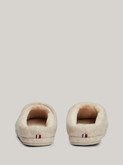 Tommy Hilfiger Embroidered Basics Brown Slippers - Image 6 of 7