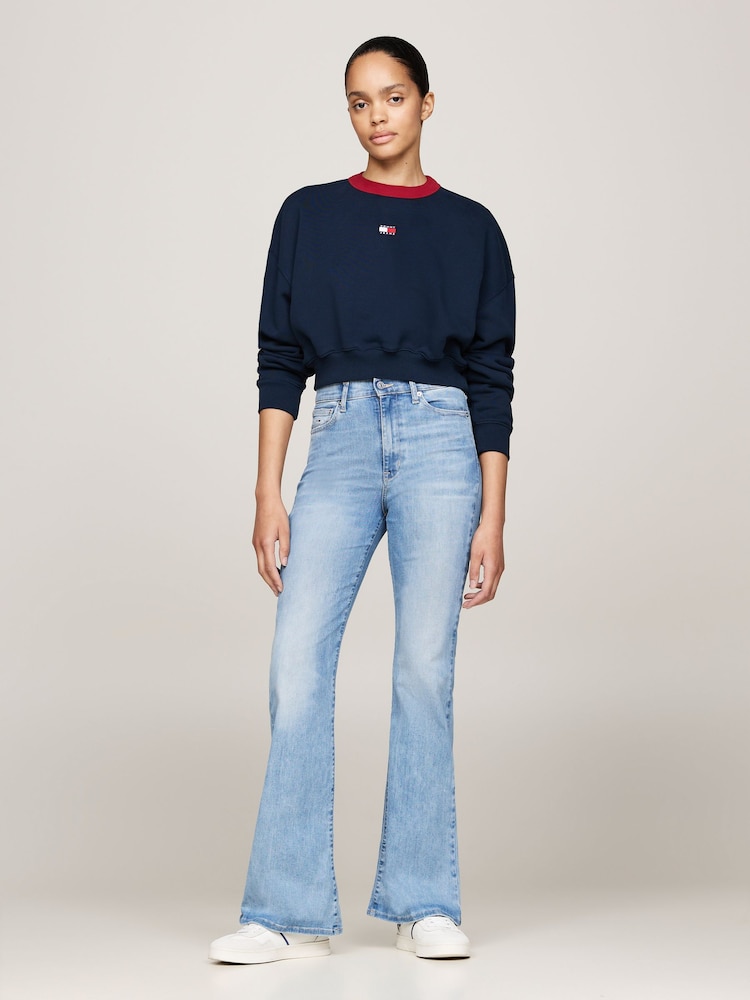 Tommy Jeans Blue Sylvia High Rise Flared Skinny Jeans - Image 2 of 4