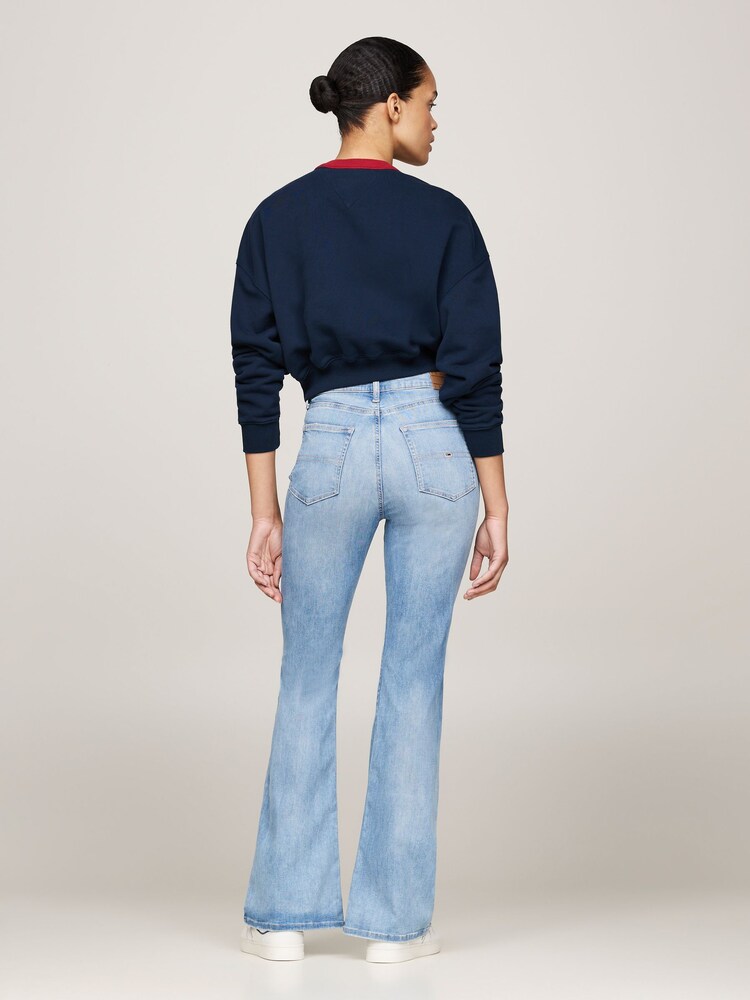 Buy Tommy Jeans Blue Sylvia High Rise Flared Skinny Jeans from the - Main Image