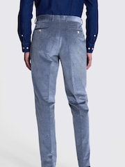 MOSS Blue Tailored Fit Corduroy Trousers - Image 2 of 3