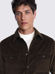 MOSS Brown Corduroy 100% Cotton Overshirt - Image 4 of 6