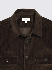 MOSS Brown Corduroy 100% Cotton Overshirt - Image 6 of 6