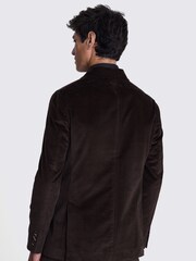 MOSS Brown Tailored Fit 100% Cotton Single Breasted Corduroy Jacket - Image 4 of 4