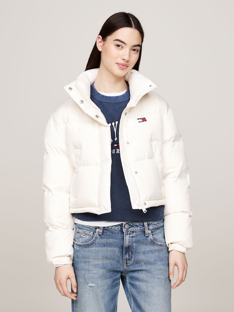 Tommy Jeans White Tommy Jeans Back Flag Alaska White Jacket - Image 1 of 5