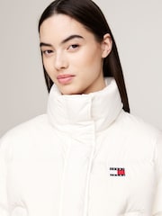 Tommy Jeans White Tommy Jeans Back Flag Alaska White Jacket - Image 3 of 5