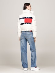 Tommy Jeans White Tommy Jeans Back Flag Alaska White Jacket - Image 4 of 5